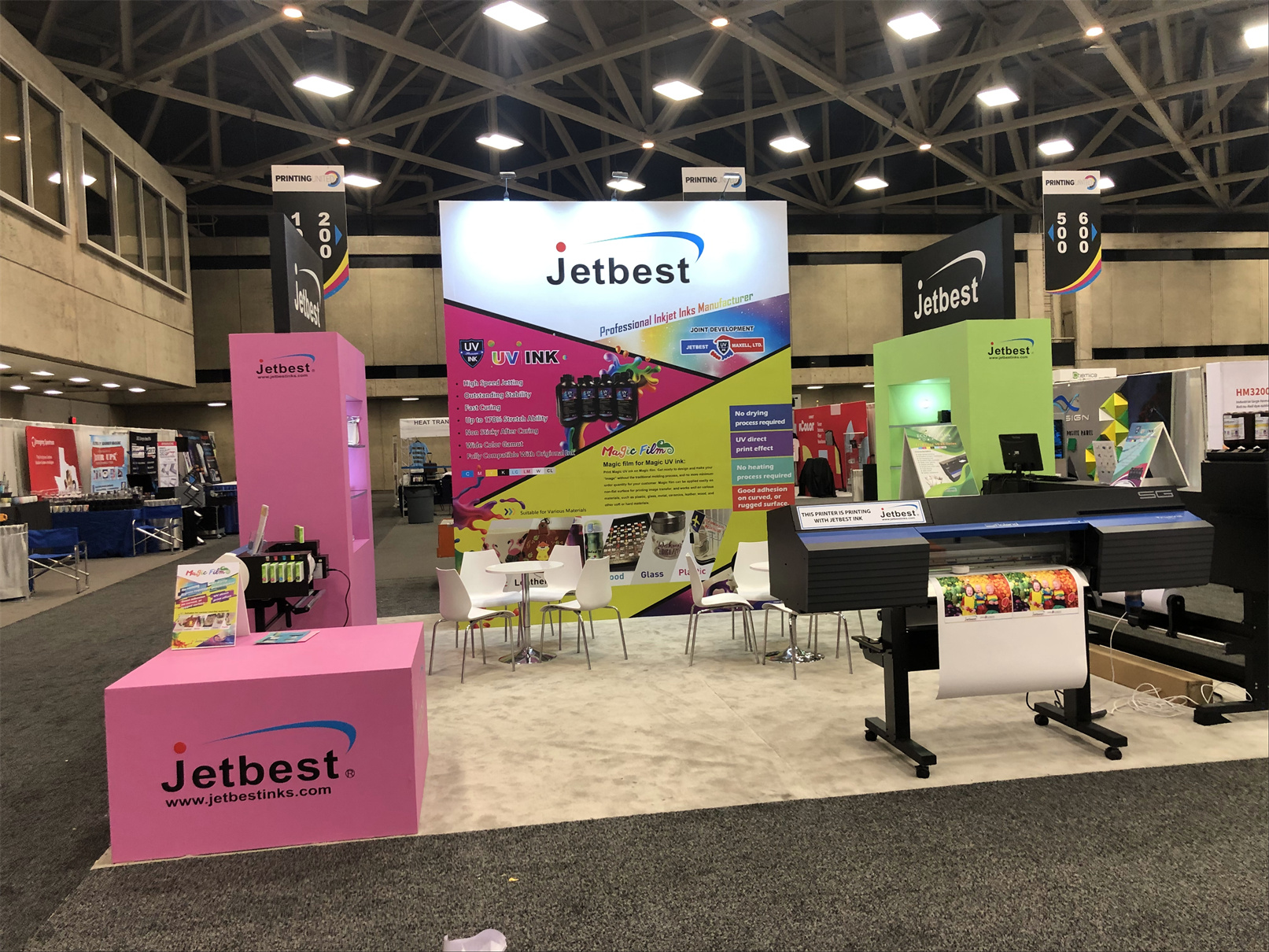 Jetbest 20′ x 30′ Printing United Custom Trade Show Booth Design