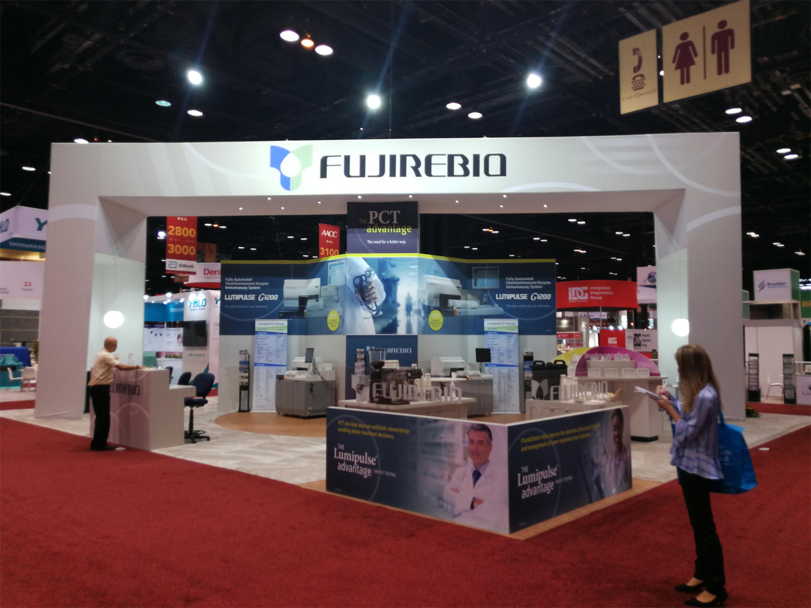 Fujirebio 40′ x 50′ Custom Trade Show Booth Design