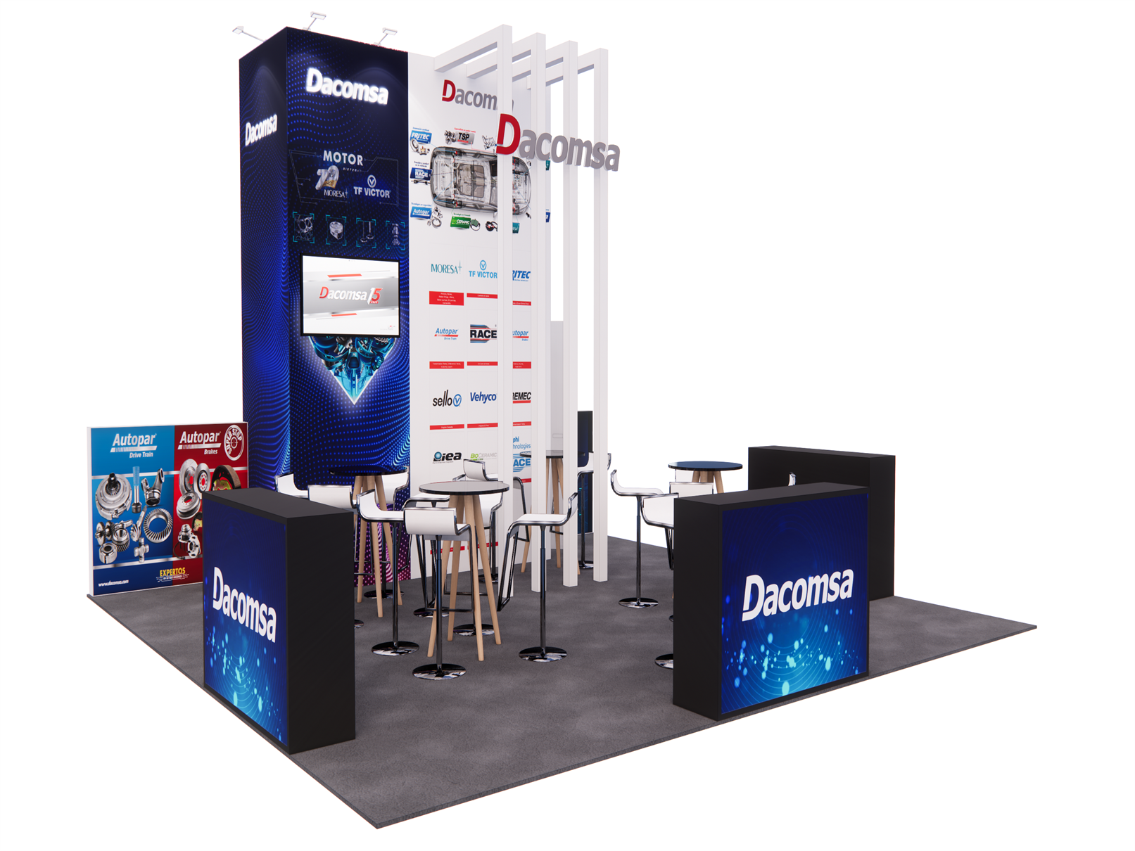 Dacomsa 20 039 X 20 039 Sema Show Booth Design