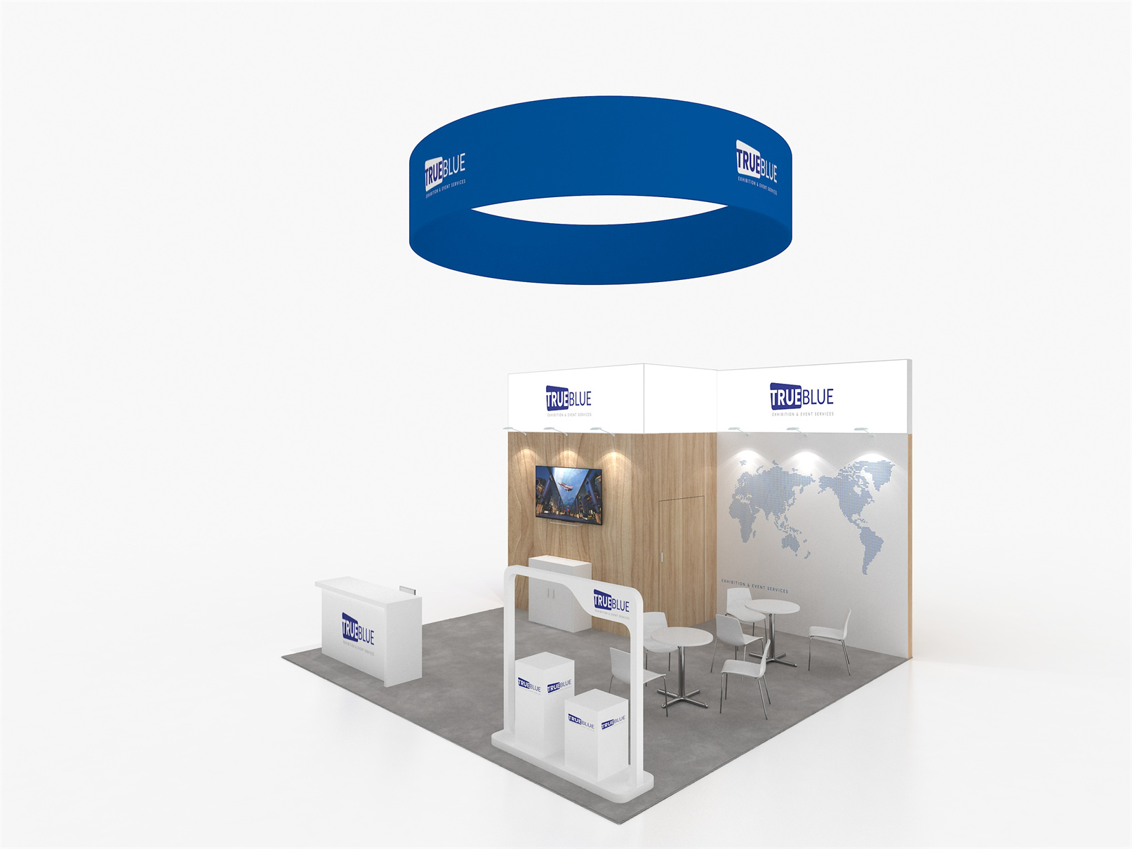 E2 20′ x 20′ Custom Trade Show Booth Design