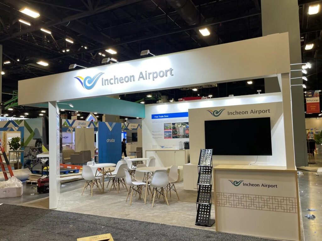 Incheon Airport 20 039 X 20 039 Tiaca Air Cargo Forum Miami Custom Rental Booth