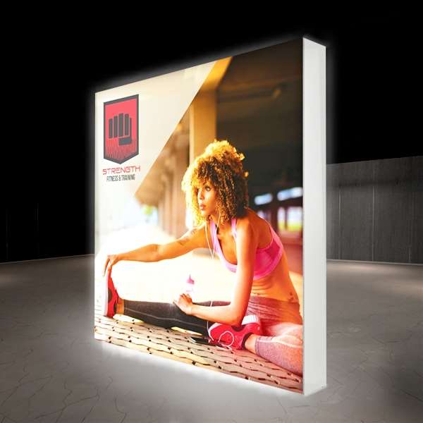 Las Vegas Trueblue Exhibits Pull Net Folding Luminous Profile Booth