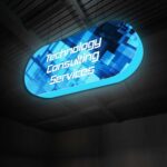 10ft W X 4ft H Formulate 3d Illuminated Capsule Hanging Sign Double Sided Backlit