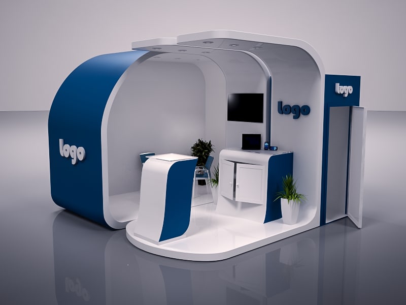 3D virtual booth design for trade show or exhibition