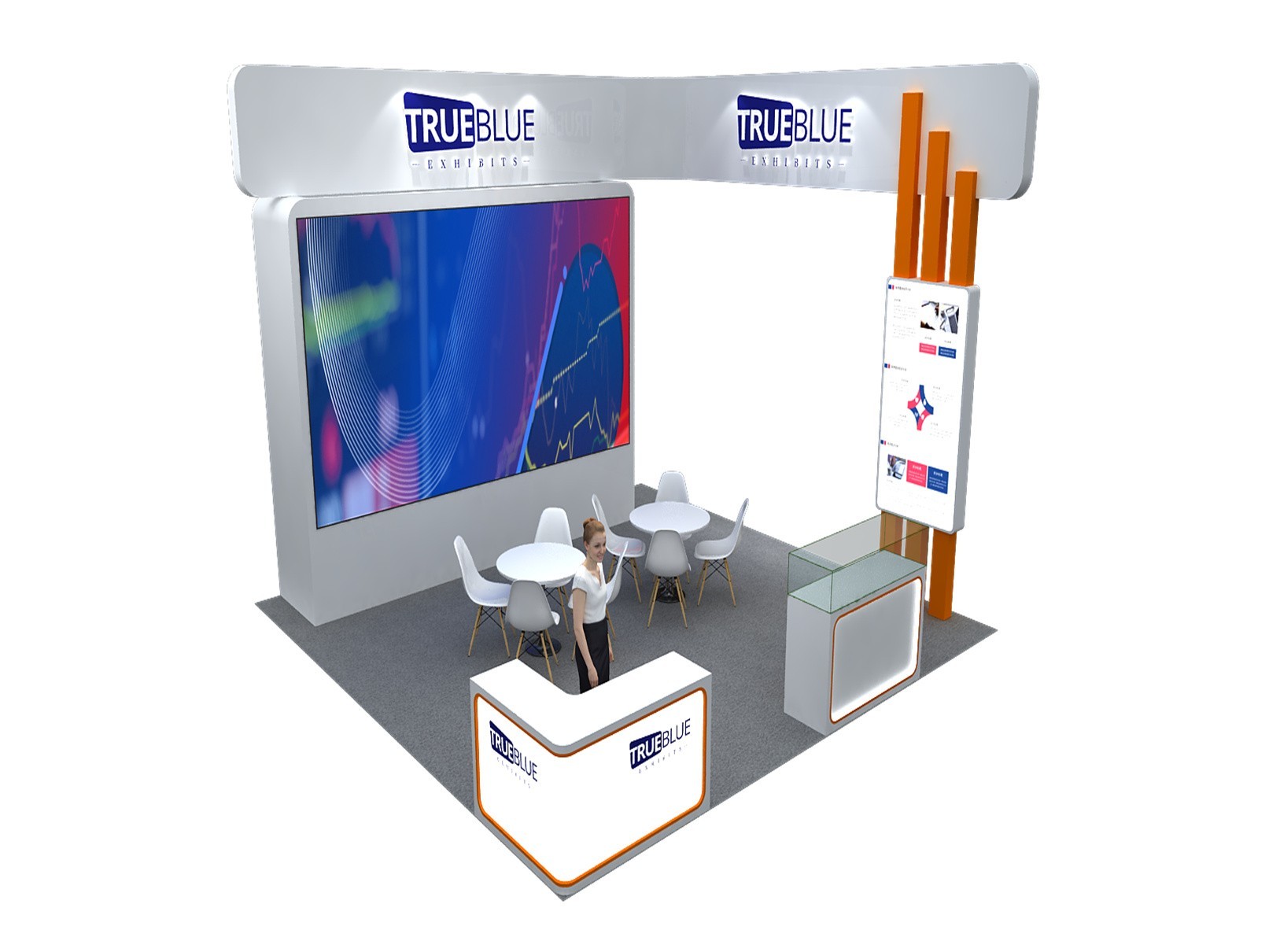 E6 20′ x 20′ Custom Trade Show Booth Design Concept