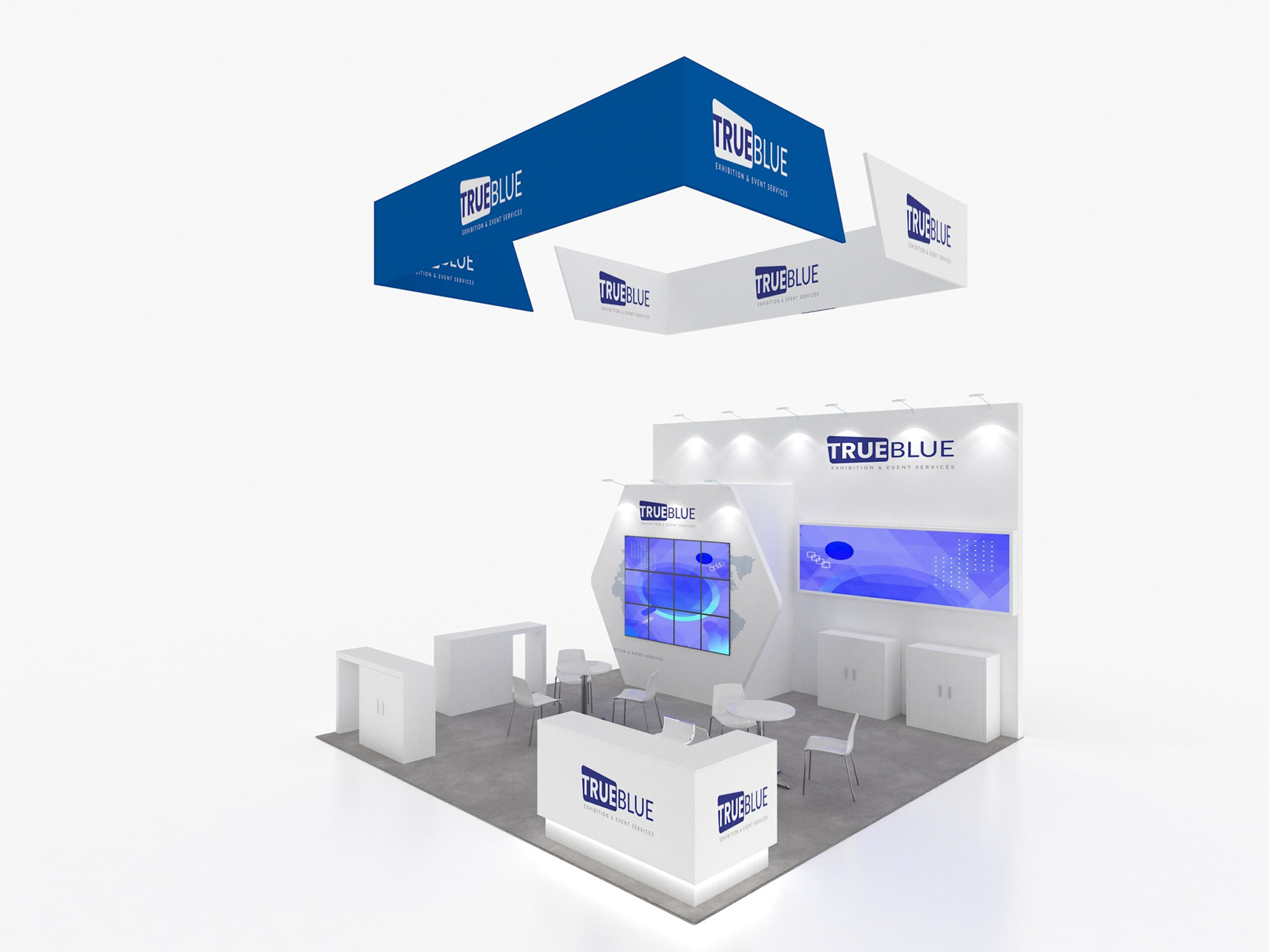 E4 20′ x 20′ Custom Trade Show Booth Design