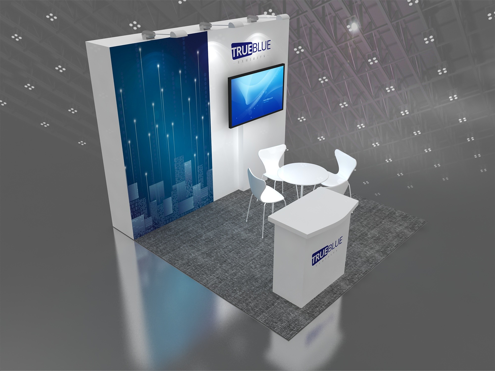 T10 10′ x 10′ Custom Trade Show Booth Design
