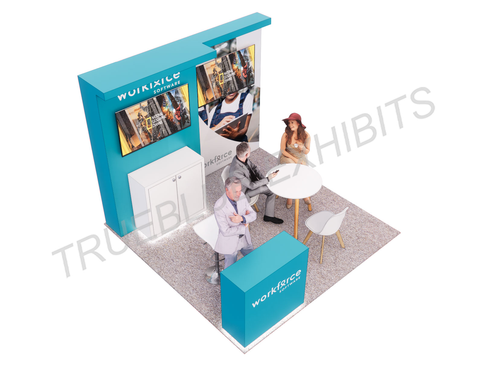 T19 10′ x 10′ Custom Trade Show Booth Design