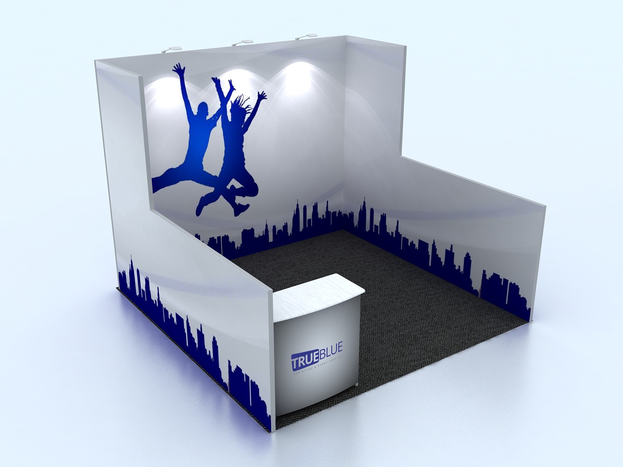 T2 10′ x 10′ Custom Trade Show Booth Design