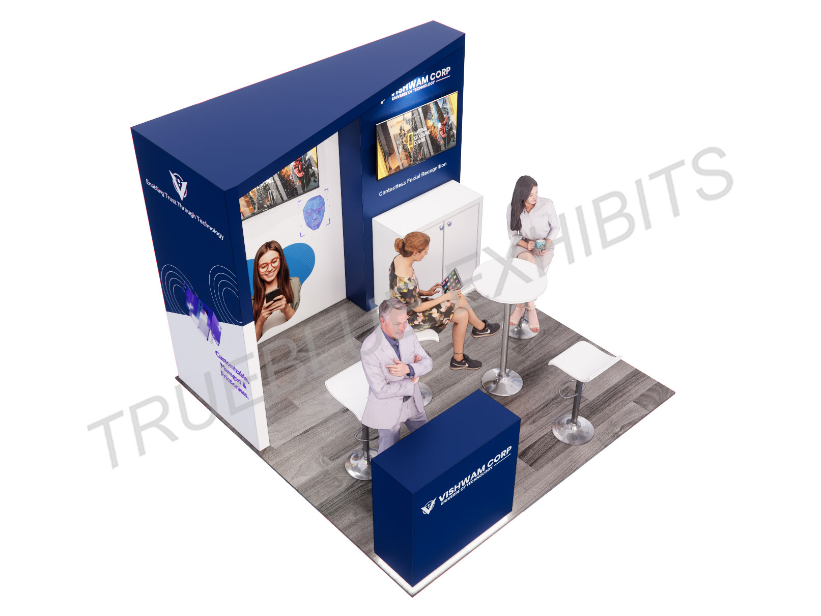 T20 10′ x 10′ Custom Trade Show Booth Design