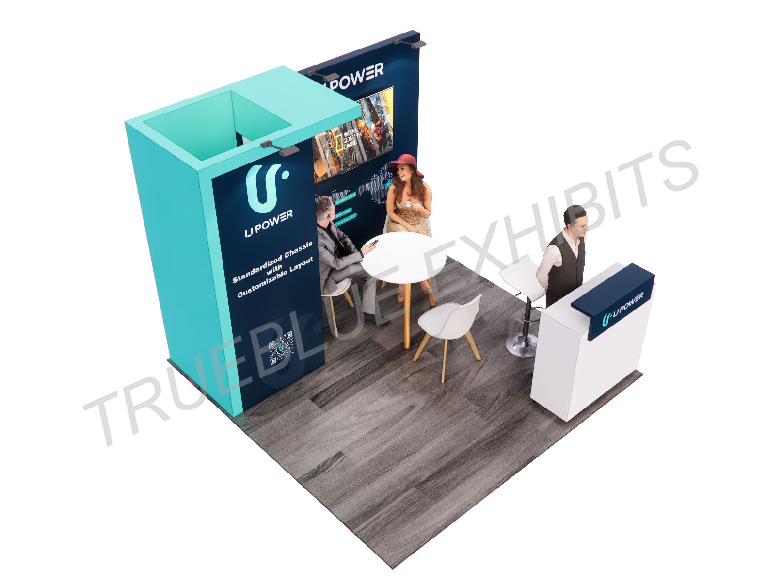 T28 10′ x 10′ Customizable Trade Show Booth Design