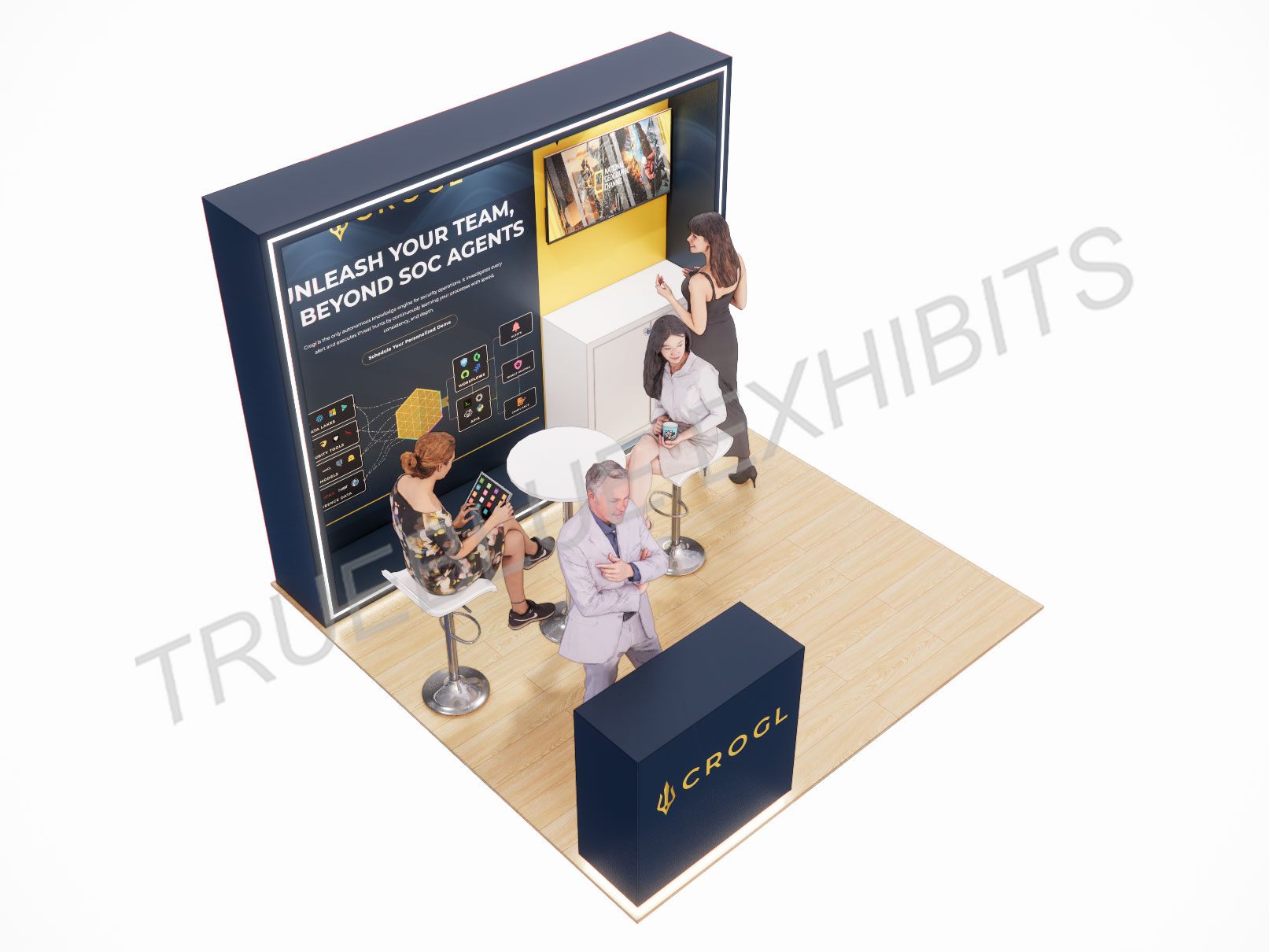T6 10′ x 10′ Custom Trade Show Booth Design