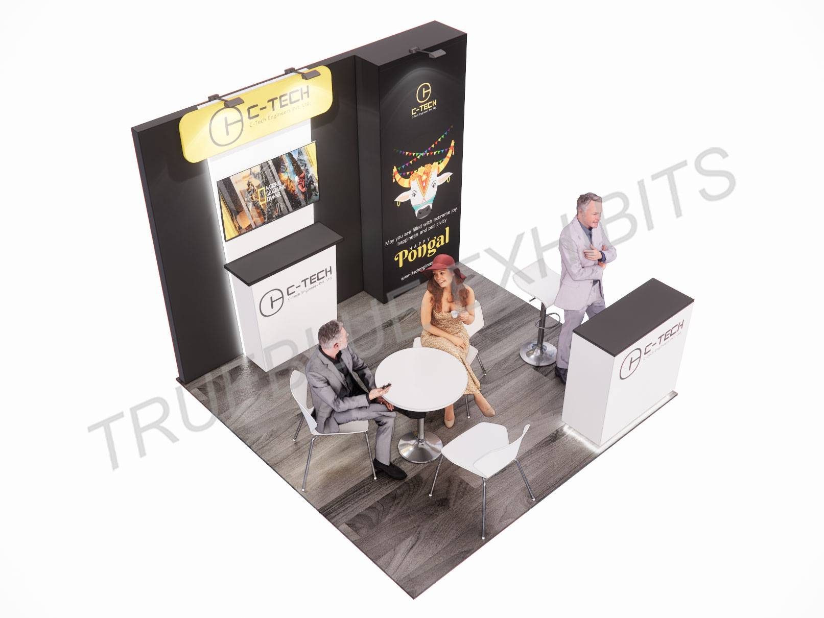 T9 10′ x 10′ Custom Trade Show Booth Design