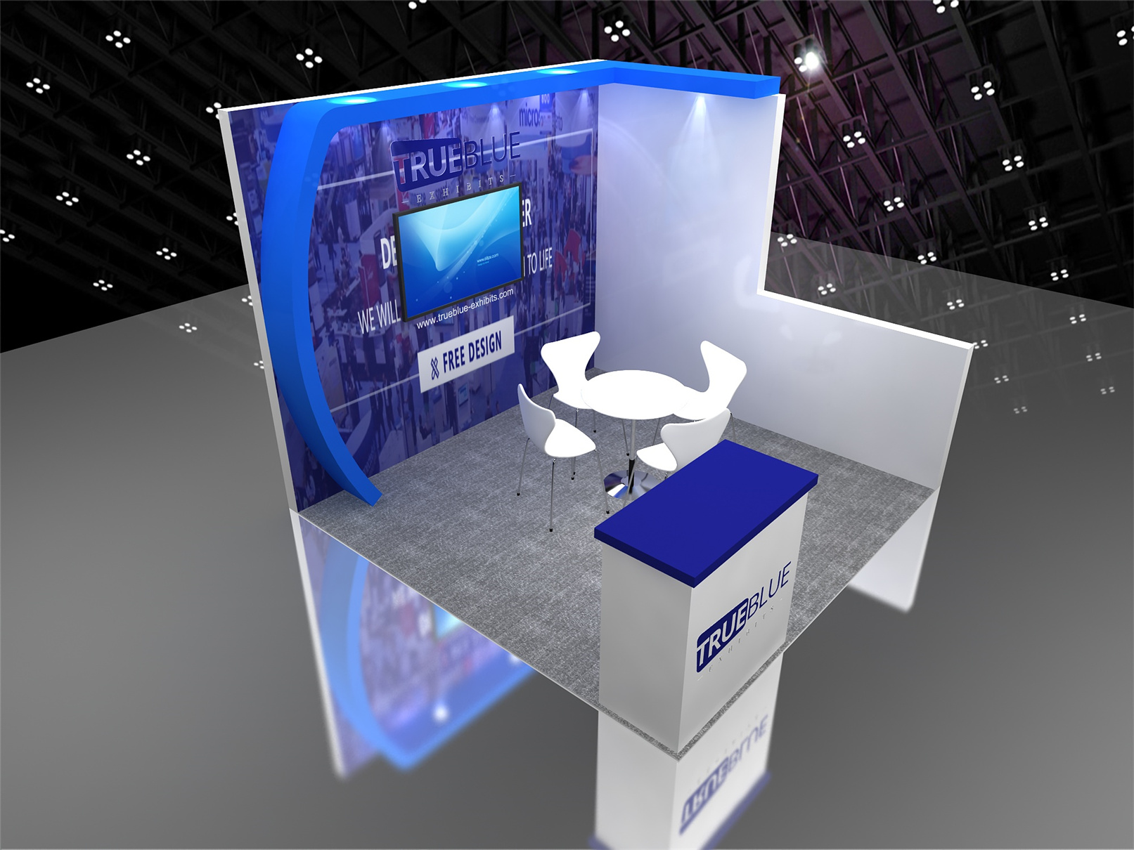 T33 10 X 10 Customizable Trade Show Booth Design