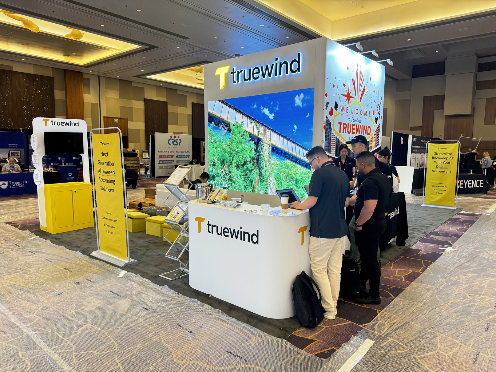 TrueWind 20′ x 30′ Engage 2024 Custom LED Wall Trade Show Booth Rental