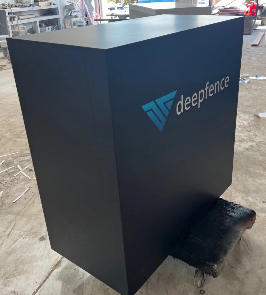 Deepfence P3 9 20 039 X 8 039 Blackhat Custom Led Wall Booth Rental