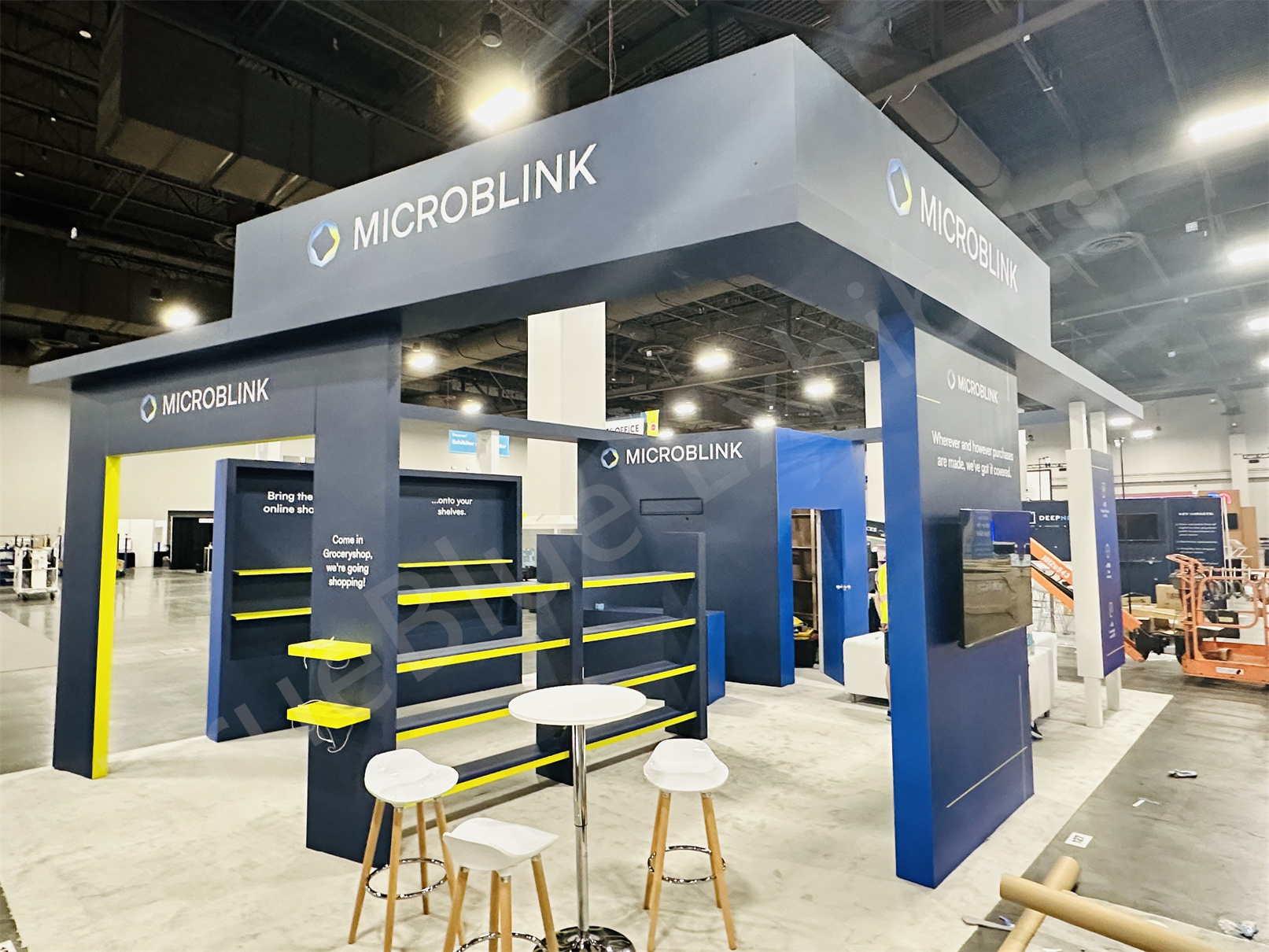 MicroBlink Grocery Shop 20′ x 30′ Custom Trade Show Booth