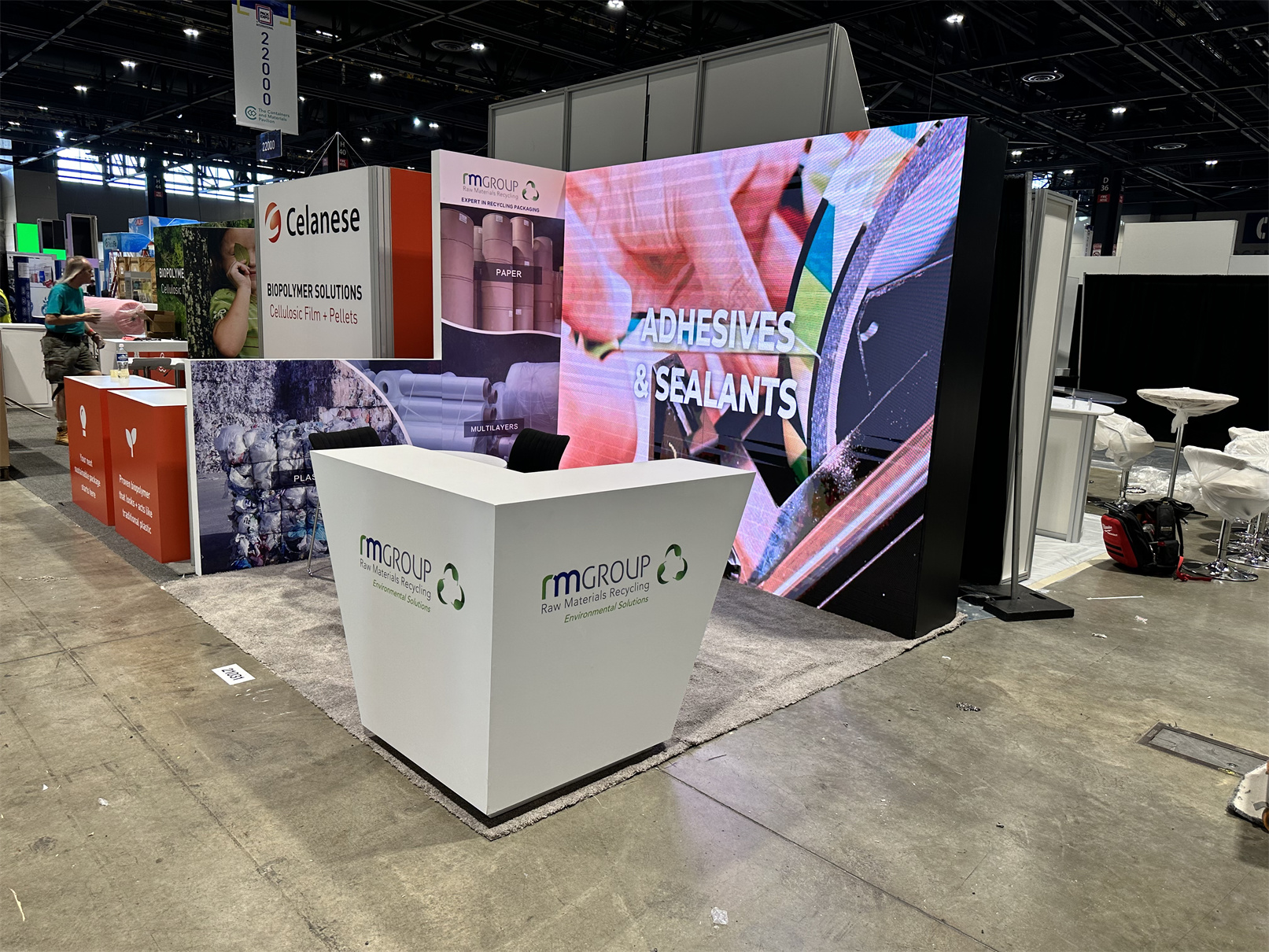 RM Group Pack Expo Chicago P2.6 10′ x 8′ LED Video Wall Rental