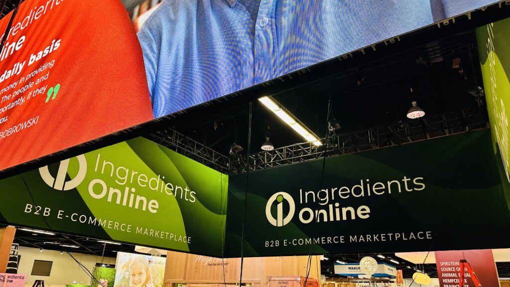 Ingredient Online Natural Product Expo West Trade Show Hanging Led Video Wall Rental