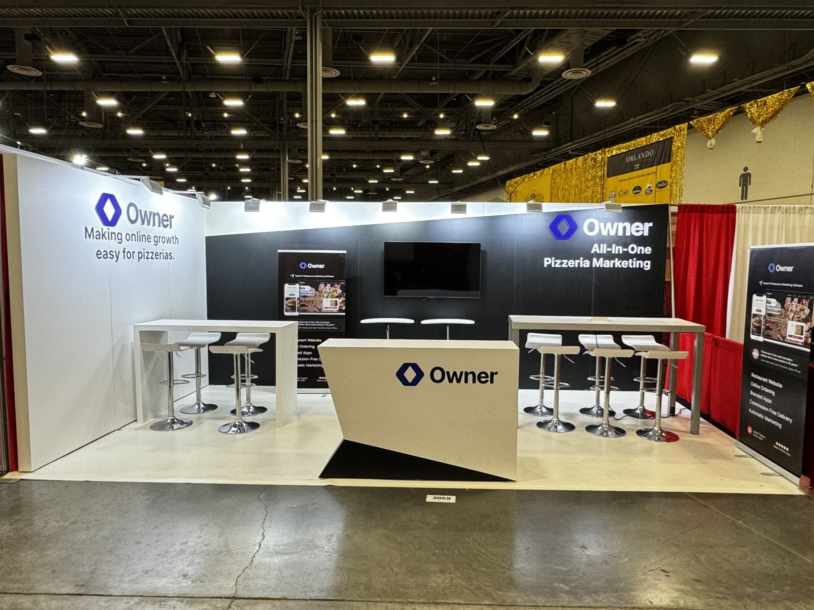 Owner 10′ x 20′ International Pizza Expo Trade Show Booth Rental