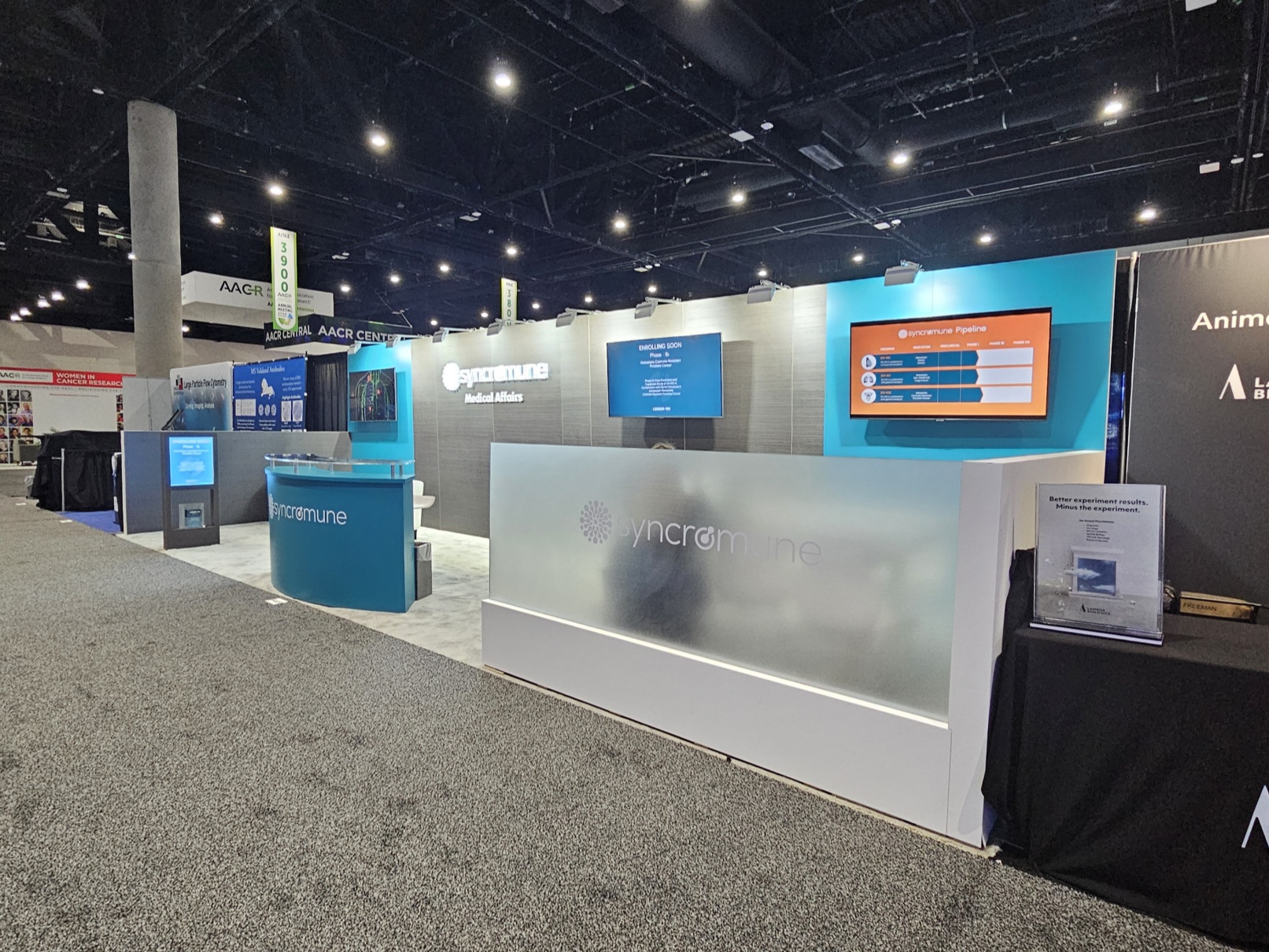 SYNCROMUNE 10′ x 30′ AACR San Diego Trade Show Booth Rental