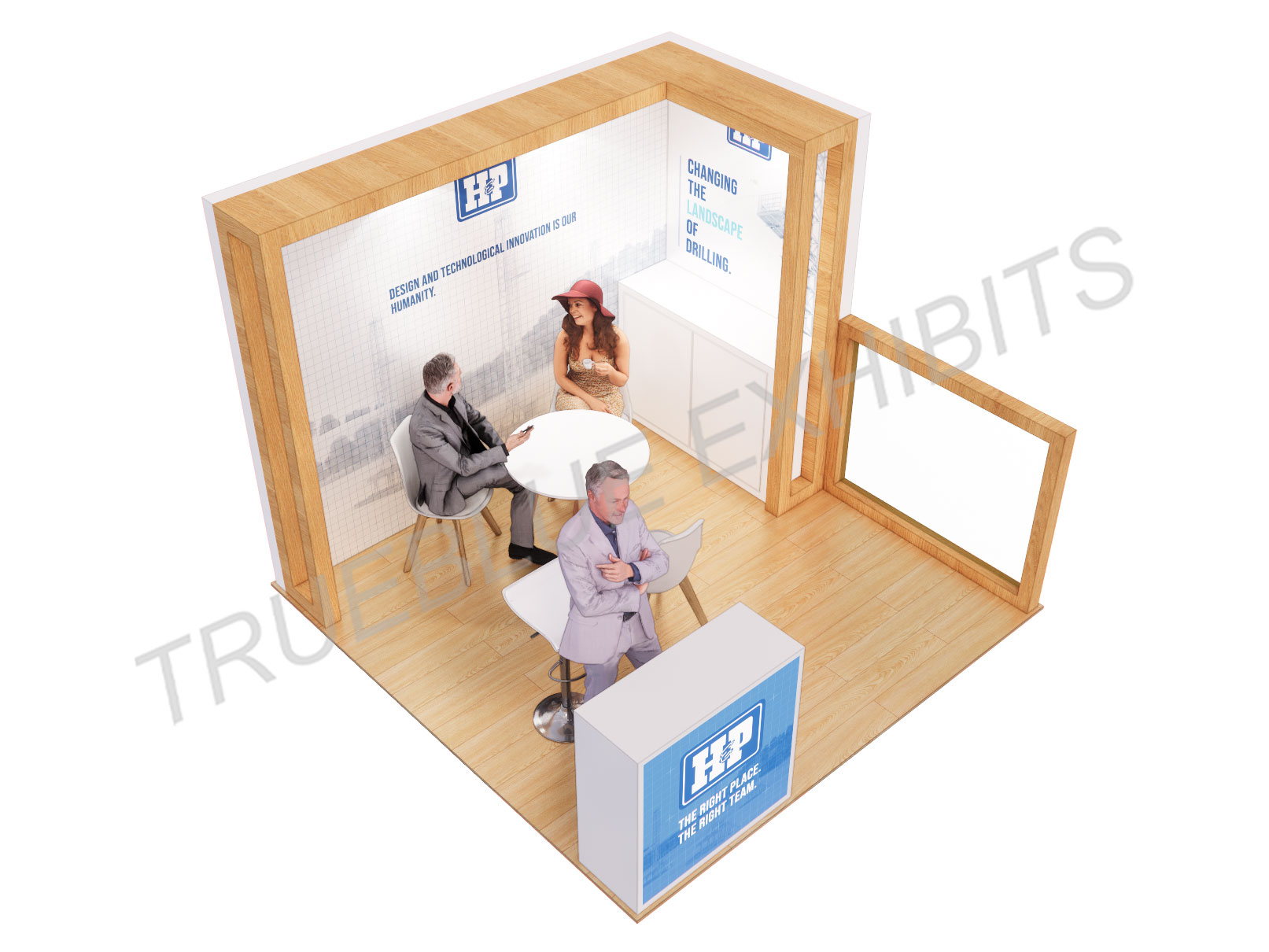 T35 10′ x 10′ Customizable Trade Show Booth Design