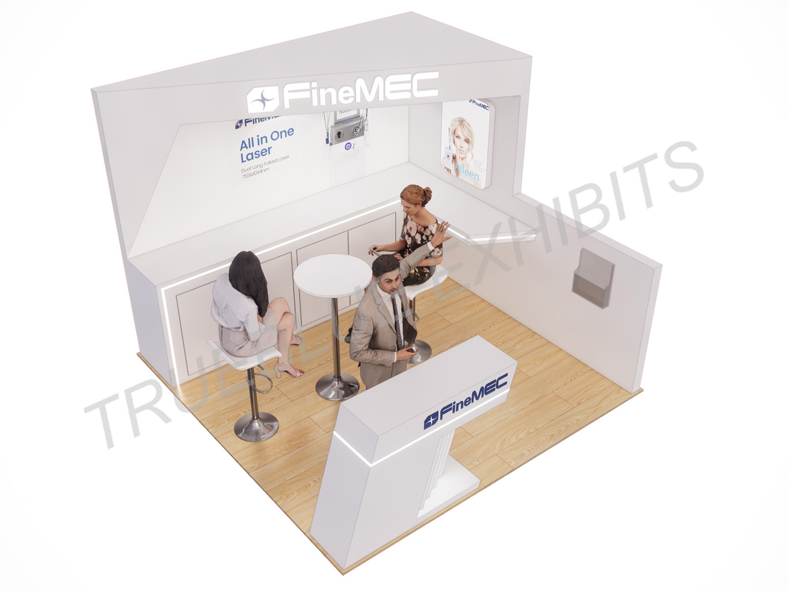 T37 10′ x 10′ Customizable Trade Show Booth Design