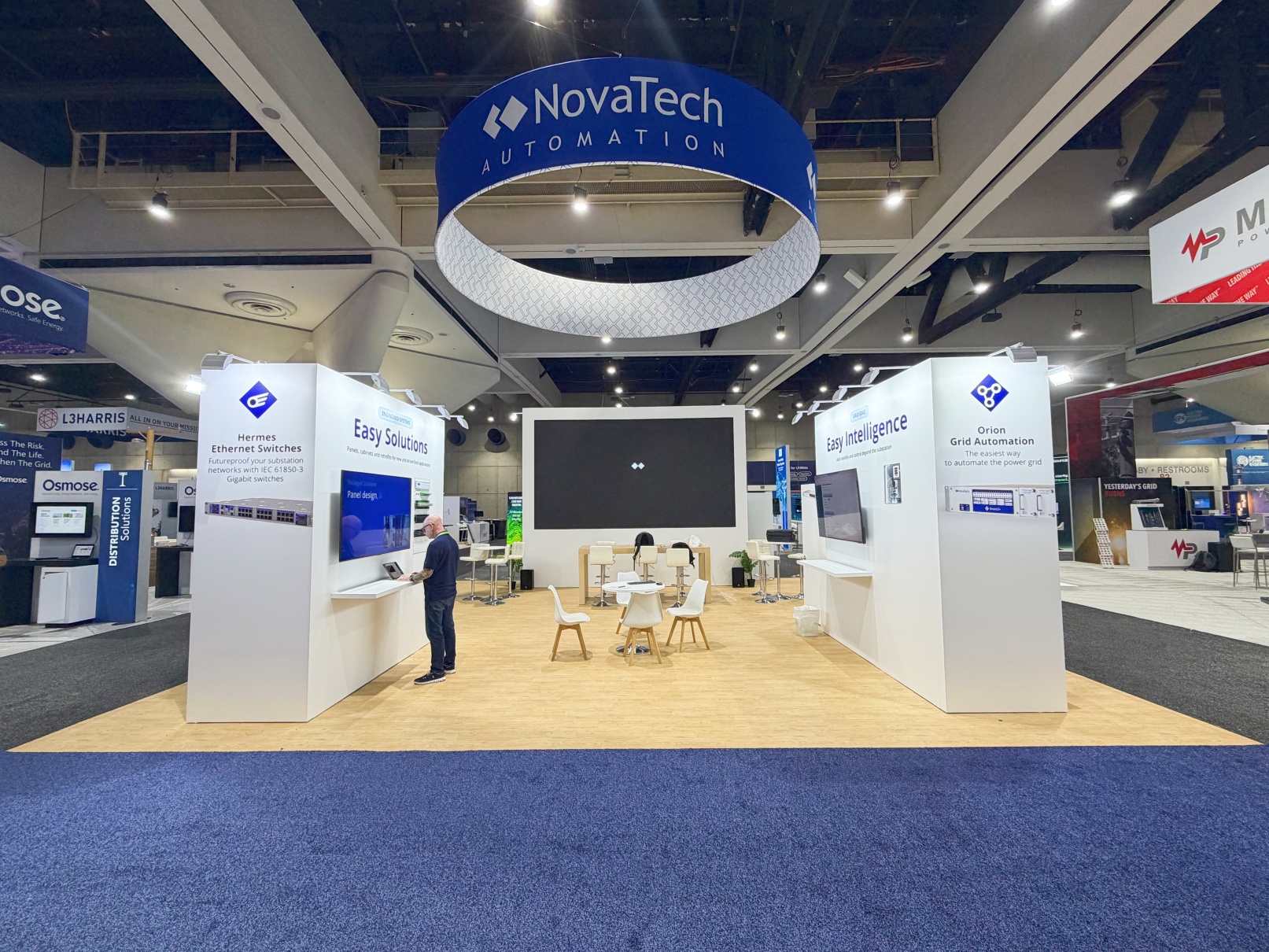 NovaTech Automation 30′ x 30′ DISTRIBUTECH 2026 San Diego Booth Design