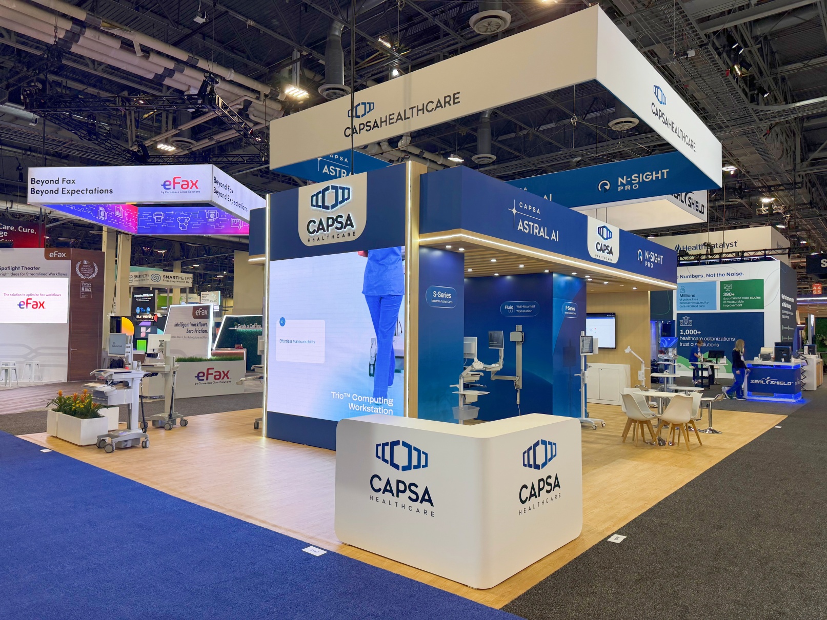 Capsa Healthcare 30′ x 40′ HIMSS 2026 Custom Trade Show Booth Design