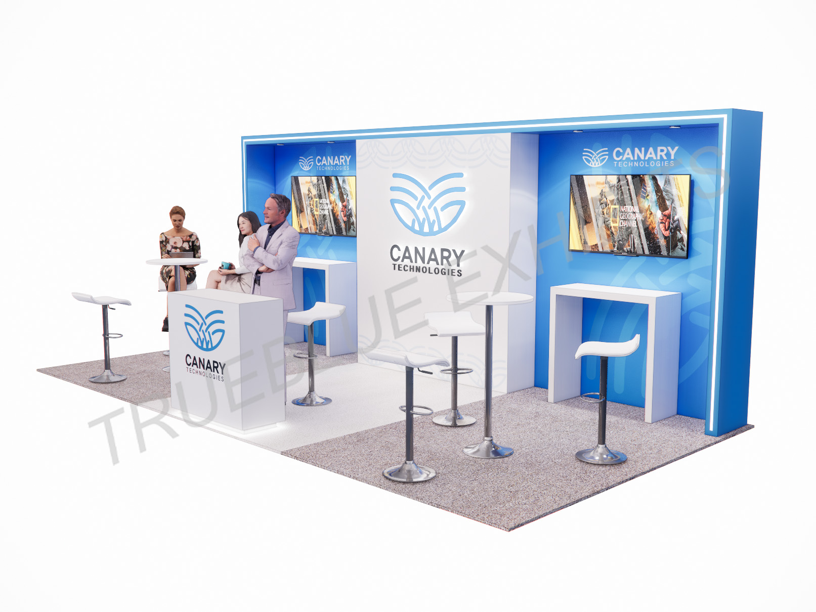 R61 Champs Show Custom Trade Show Display Rental