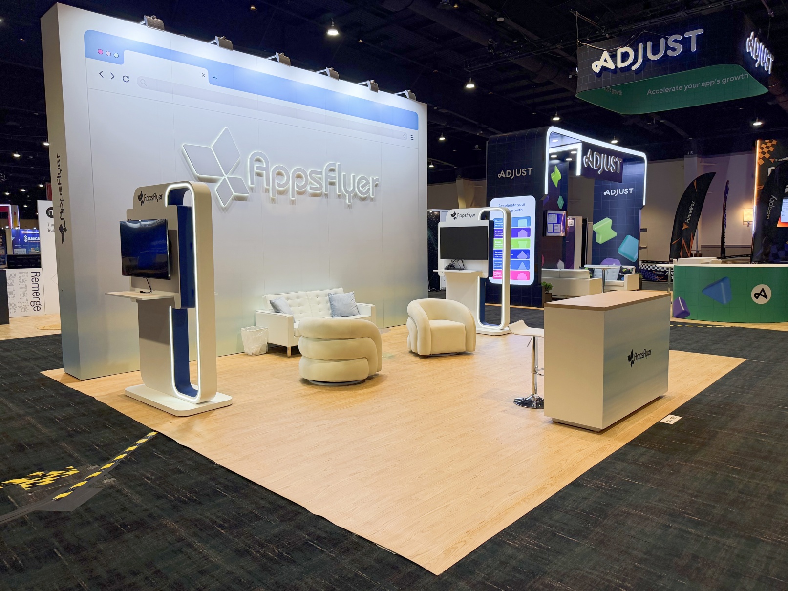 Appflyer 20′ x 20′ MAU 2026 Las Vegas Booth Display Design