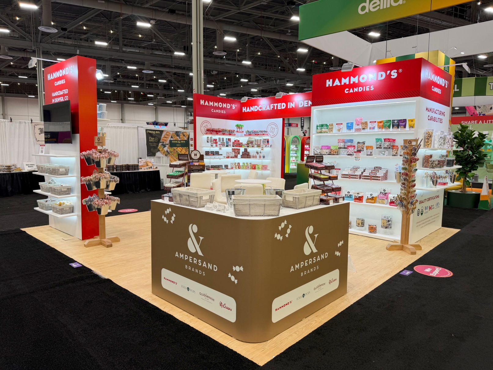 Ampersand Brands 20′ x 20′ Sweet & Snack Expo 2026 Custom Exhibits Rental