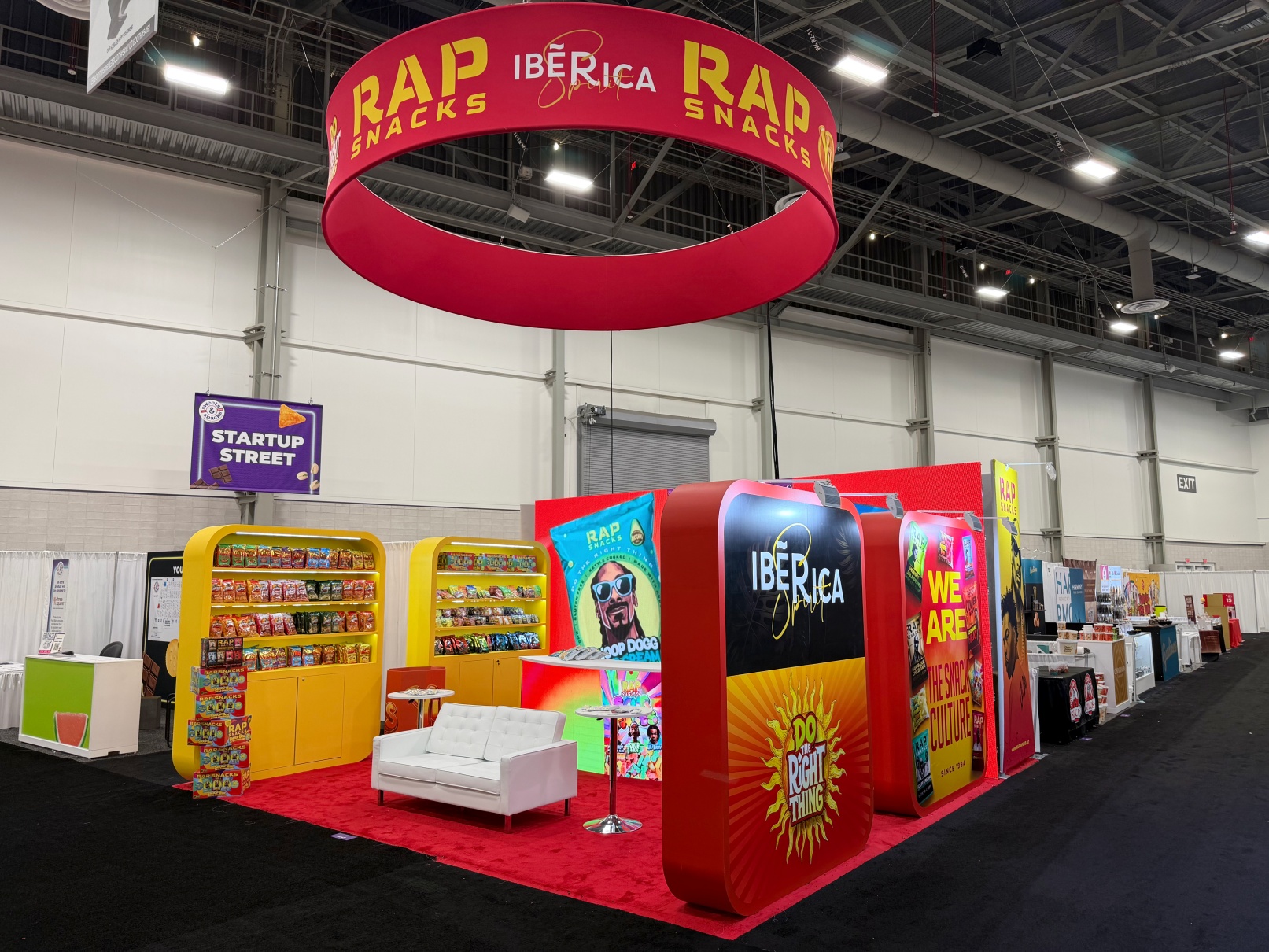 Rap Snack 20′ x 20′ Sweets & Snacks Expo 2026 Vegas LED Wall Trade Show Booth