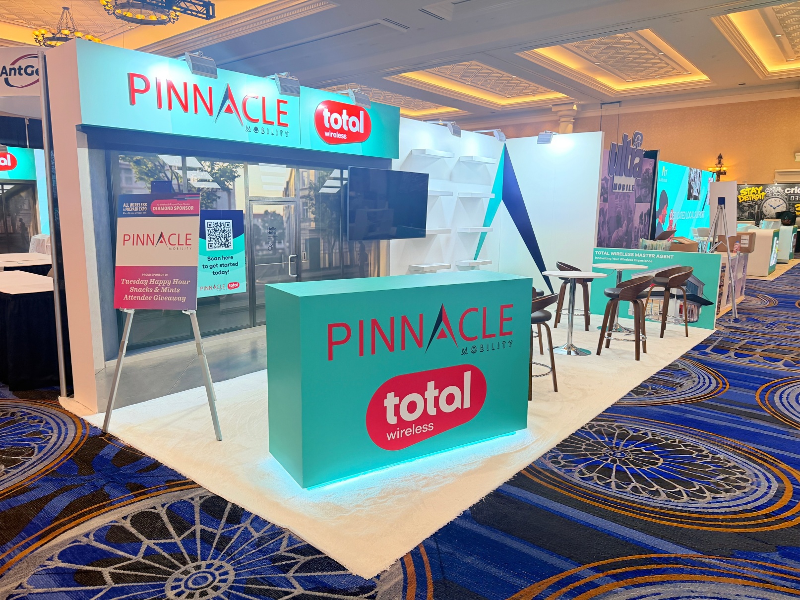 Pinnacle Mobility Total Wireless & Prepaid Expo Las Vegas Exhibit Rental