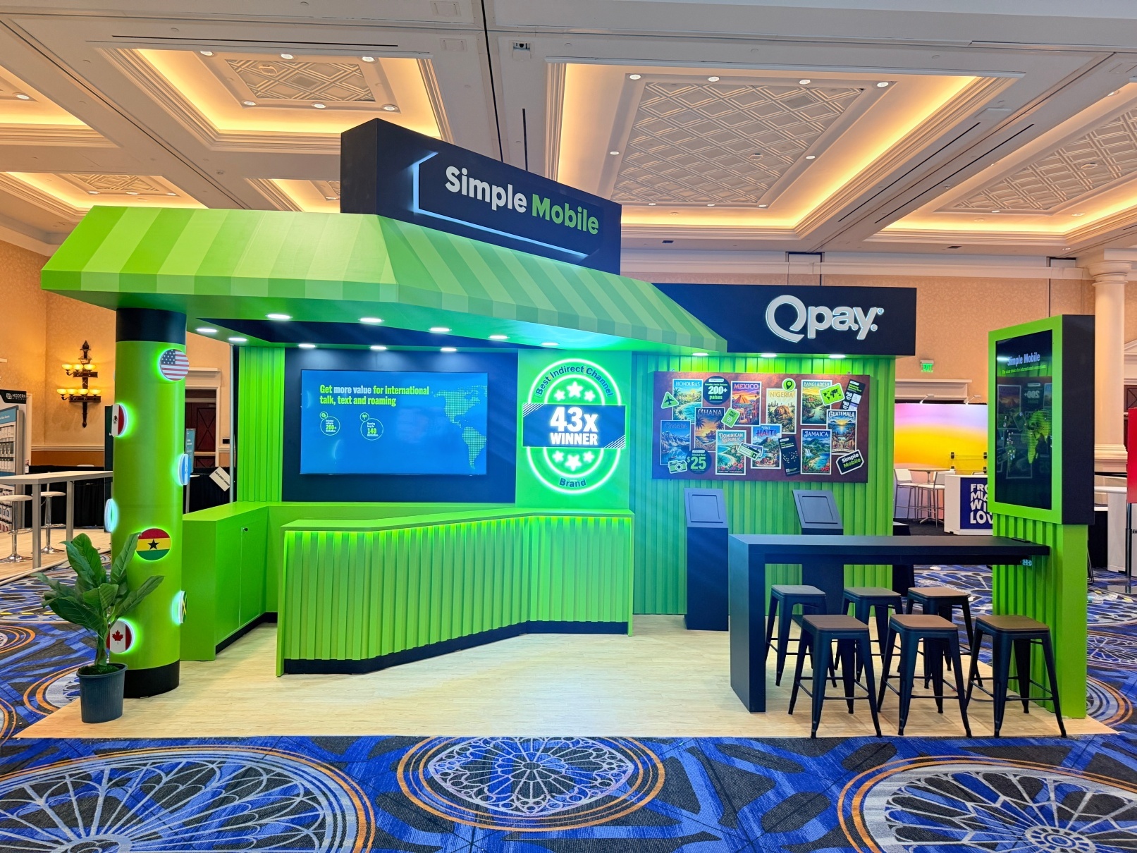 Simple Mobile Total Wireless & Prepaid Expo 2026 Custom Exhibit Booth